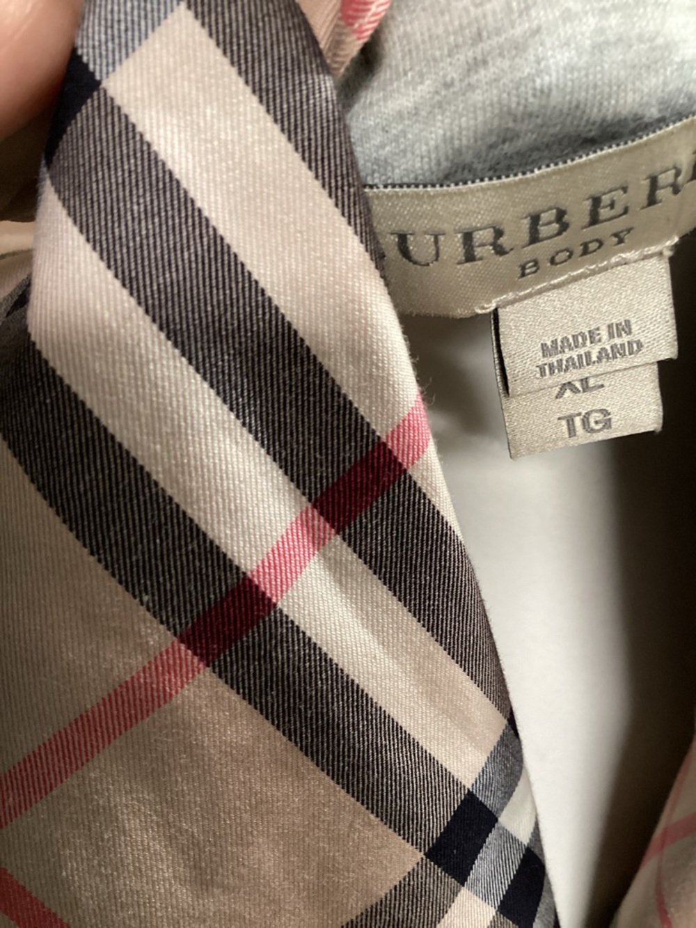 Plaid Cotton Robe in Beige - Classic Burberry  print 100 cotton - Picture 2 of 11
